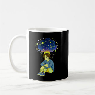 Taza De Café Cosmic Overthinking • Spiritual Mind Overflow