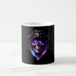 Taza De Café Cosmic Pirate Skull Galaxy Coffee Mug