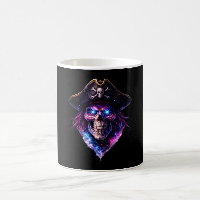 Taza De Café Cosmic Pirate Skull Galaxy Coffee Mug (Centro)