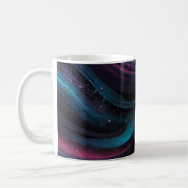 Taza De Café 🌌 Cosmic Swirls: Galaxy-Inspired Abstract Design