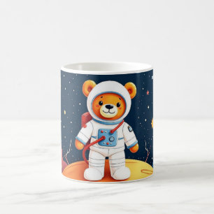 Taza De Café Cosmonauta Teddy Glowscape