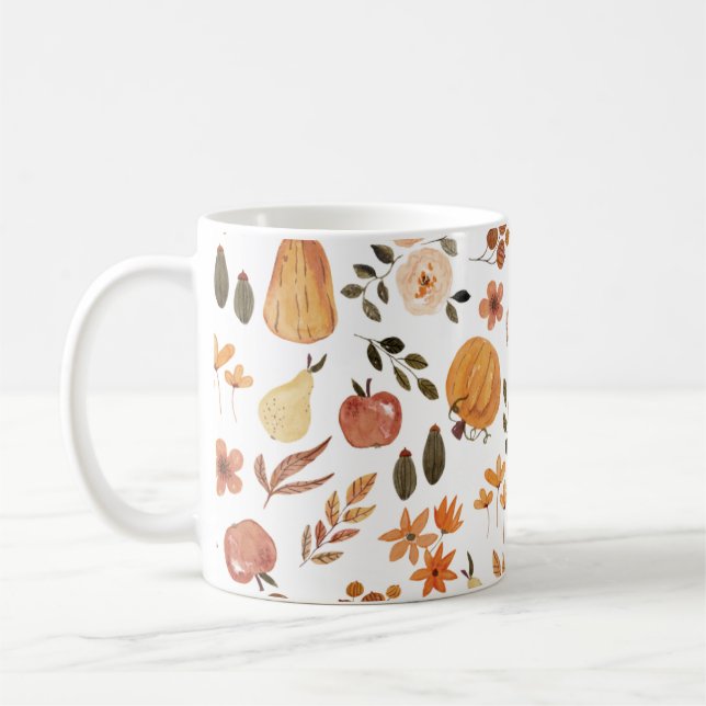Taza De Café Cosmopolita de calabaza suave de otoño (Izquierda)