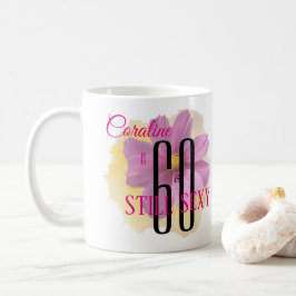 Taza De Café Cosmos Flor Amarillo Paint Splash 60 y todavía Sex