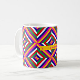 Taza De Café Cosmos-infinite Personalized Mug - Magenta/Yellow