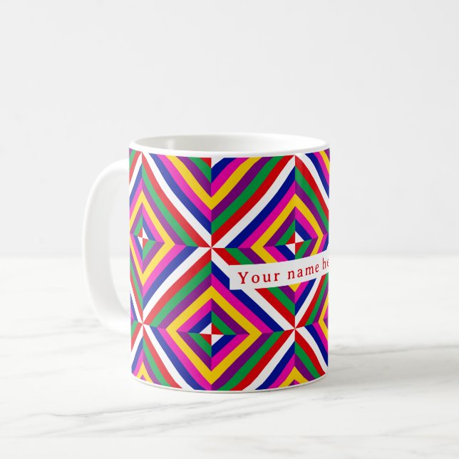 Taza De Café Cosmos-infinite Personalized Mug - Red/White (Anverso izquierdo)