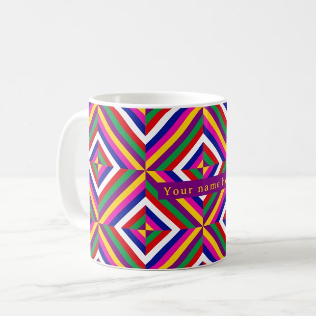 Taza De Café Cosmos-infinite Personalized Mug - Yellow/Purple (Anverso izquierdo)
