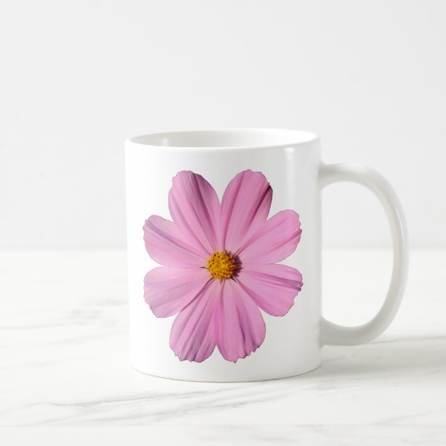 Taza De Café Cosmos rosados (Derecha)