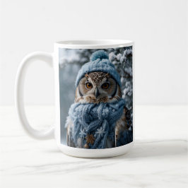 Taza De Café Cosmoso y caprichoso invierno Wonderland Owl