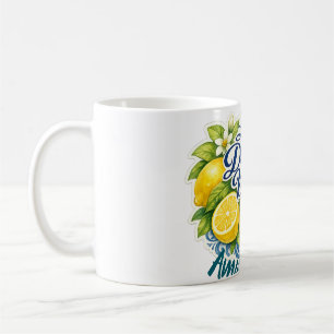 Taza De Café Costa de Amalfi Limón Mediterráneo Costa de Amalfi