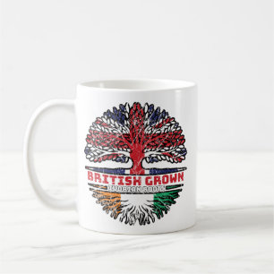 Taza De Café Costa de Marfil Costa de Marfil Bandera de raíces 