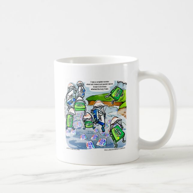 Taza De Café Costa de Marfil Sorpresa Graciosos Regalos Tees &  (Derecha)