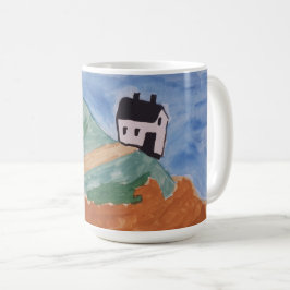 Taza De Café Costa de Verano y Flor