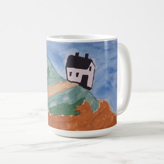 Taza De Café Costa de Verano y Flor (Anverso derecho)