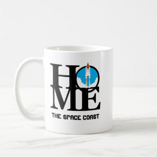 Taza De Café Costa del espacio de la Florida CASERA