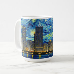Taza De Café Costa Dorada de Miami Fútbol Arte Elegante y Fino