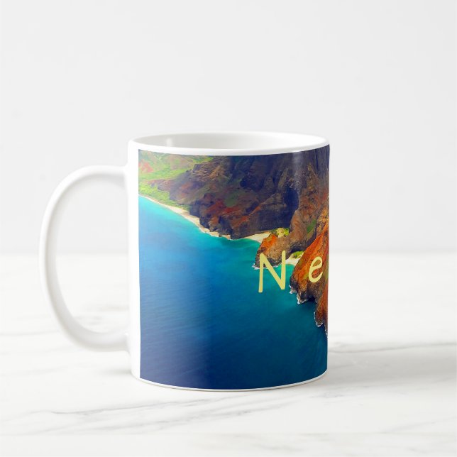 Taza De Café Costa Kauai Hawaii del Nepali (Izquierda)