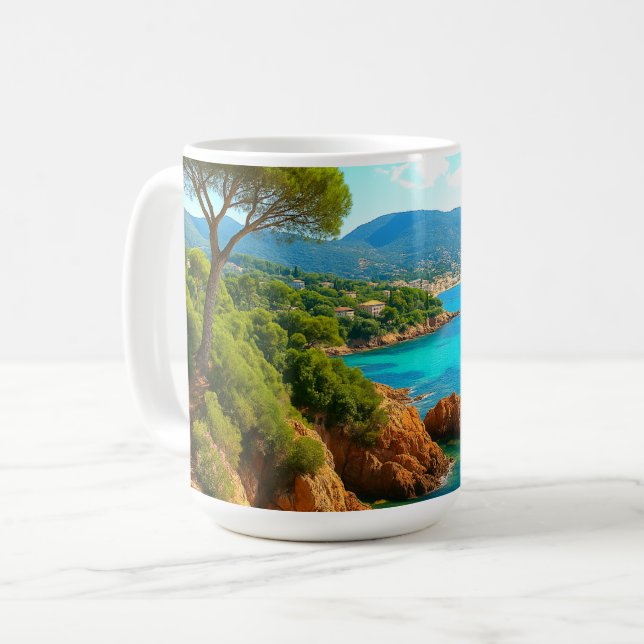 Taza De Café Costa Mediterránea (Anverso izquierdo)