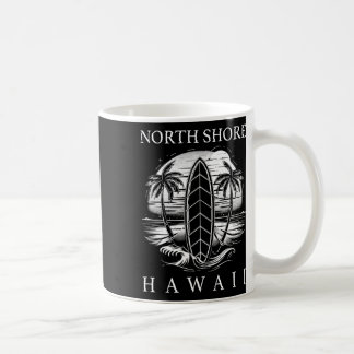 Taza De Café Costa Norte de Hawaii Surf Hawaiano Oahu Surf Vint