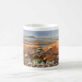 Taza De Café Costa personalizada del mar Atlántico