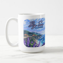 Taza De Café Costa Retro Oeste de Big Sur California