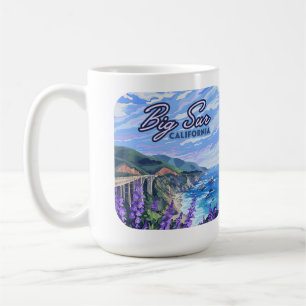 Taza De Café Costa Retro Oeste de Big Sur California