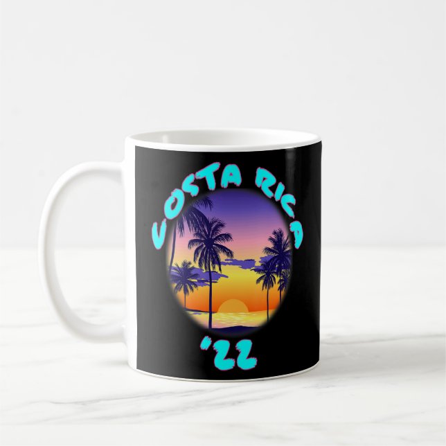 Taza De Café Costa Rica 2022: Atardecer del viaje tropical (Izquierda)