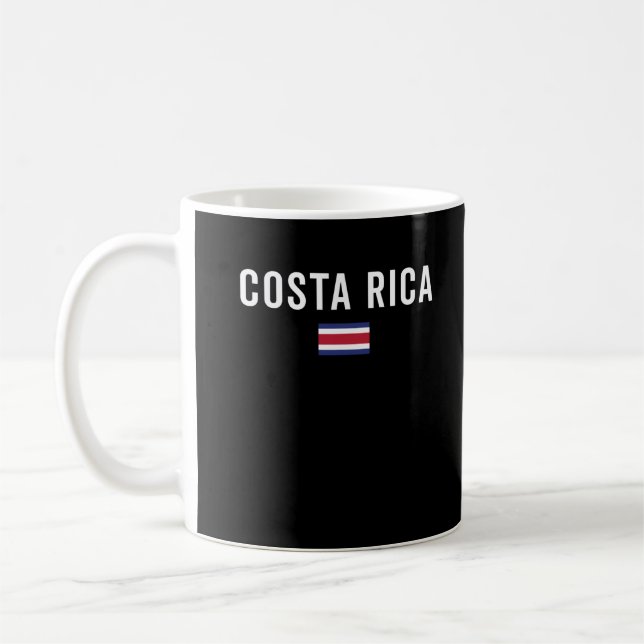 Taza De Café Costa Rica Flag - Patriotic Flag (Izquierda)