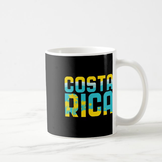 Taza De Café Costa Rica T Shirt Vacation Souvenir Travel Gift  (Derecha)
