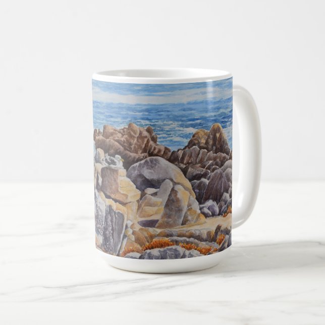 Taza De Café Costa rocosa de Monterey (Anverso derecho)