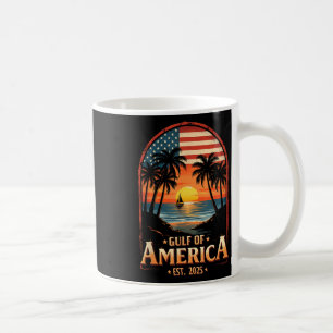 Taza De Café Costa Vi De Bandera Del Golfo Retro De Eeuu Est 20
