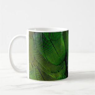 Taza De Café Costillas de aves verdes y rojas