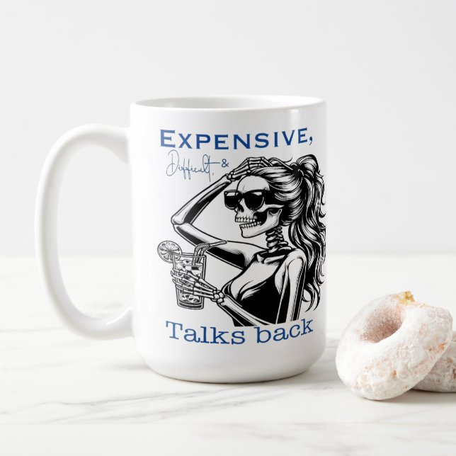 Taza De Café Costoso, difícil y contraproducente (Con donut)