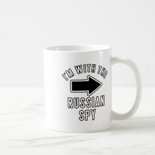 Taza De Café Costuma de Halloween de parejas estoy con el espía