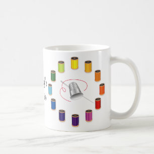 Taza De Café Costura, aguja y hilos de discusión