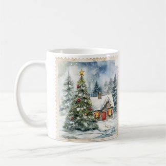 Taza De Café Cosy Cottage y Santa Mug
