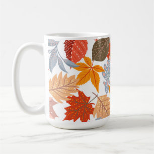 Taza De Café Cosy Fall deja el patrón de corte otoñal
