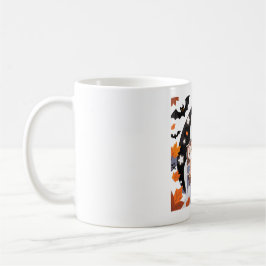 Taza De Café Cosy Ghost and Owl Halloween Art