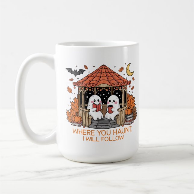 Taza De Café Cosy Halloween Ghost Couple (Izquierda)