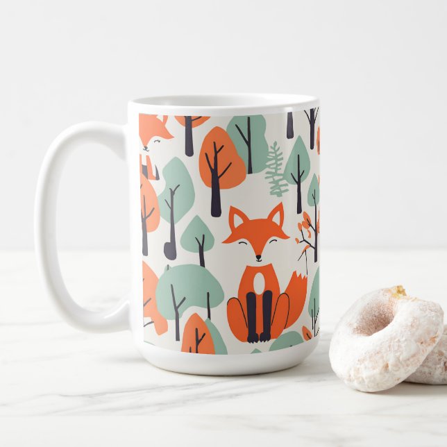 Taza De Café Cosy Woodland Friends Fox5 (Con donut)