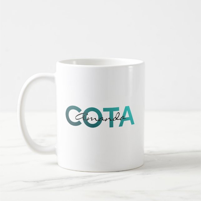 Taza De Café COTA Personalized Name (Izquierda)
