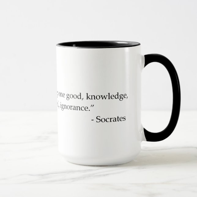 Taza de café cotizable de la filosofía de la cita (Derecha)