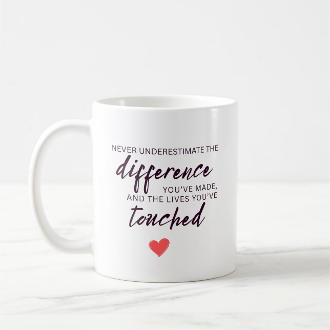 Taza De Café Cotización de Apreciación Personalizada (Izquierda)