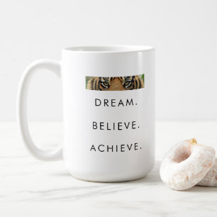 Taza De Café Cotización de éxito motivacional Sueño creencia Al