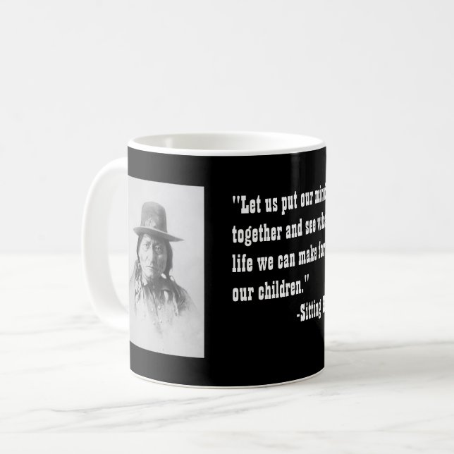 Taza De Café Cotización de Sitting Bull (Anverso izquierdo)