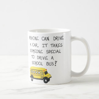 Taza De Café Cotización del conductor de autobús escolar con ci