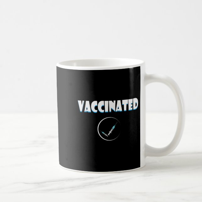 Taza De Café Cotización Gráfica Vacunada De Humor Gratuito Vacu (Derecha)