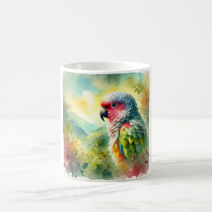 Taza De Café Cotorra Serrana 310724AREF108 - Watercolor