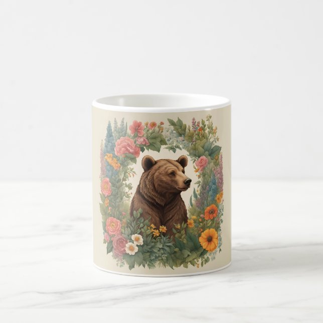 Taza De Café Cottagecore Bear (Centro)