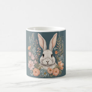 Taza De Café Cottagecore Cute Rabbit