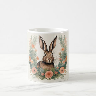 Taza De Café Cottagecore Cute Rabbit